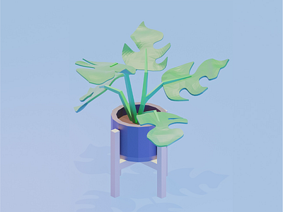 Monstera Lowpoly