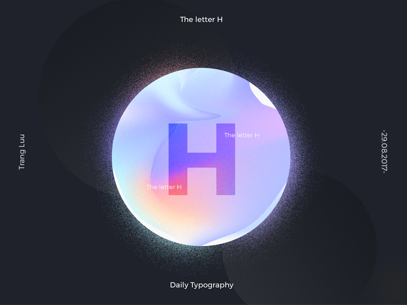 Letter H by Chan L on Dribbble