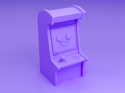 Purple Arcade Cute 3d 3dart abstract art cinema4d coronarender digitalart maxon render