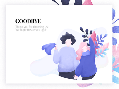 Goodbye Screen design goodbye screen ui ux