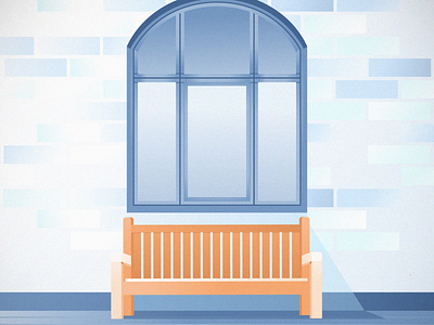 Window & chair adobe chair grain illustration windows