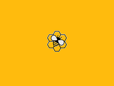 Coderbee bee computer design icon logo logo design minimal simple vector