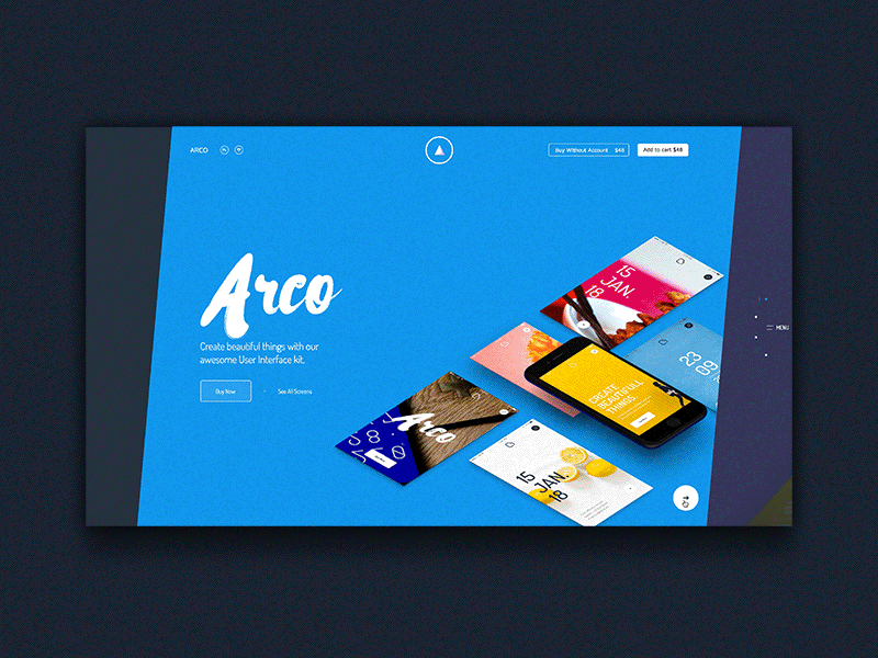 Arco Is Here app design market photoshop sketch uikit
