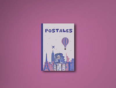 Novela editorial; Postales books design editorial design illustration ilustración viajes