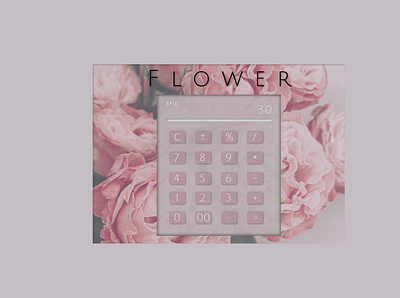 F l o w e r | Calculator | #DailyUI | Day 4 design home ui ux web