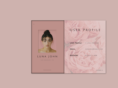 F l o w e r | User Profile | #DailyUI | Day 6 design figma flower ui ux web