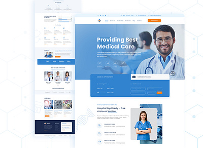 Medical landing page landing page landingpage medical ui modern ui design uiux