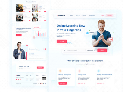 E learning Agency Landing Page