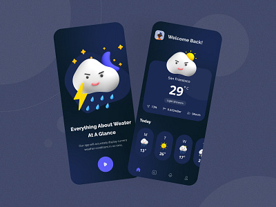 Weather forecast - Mobile App Deisign