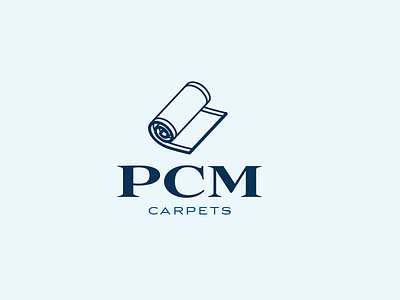 PCM Carpets branding carpet logo