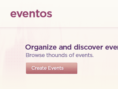 Events button create cta events ui