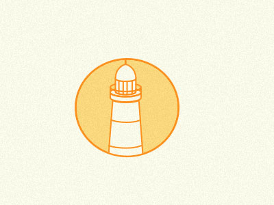 Lighthouse branding icon lighthouse logo orange