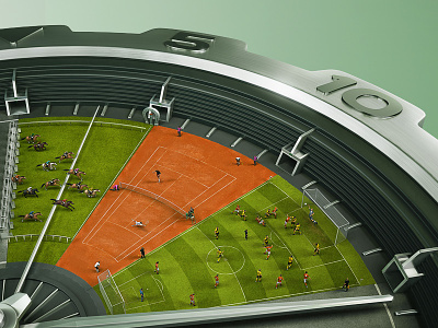 Virtual Better - 5 mins - Key visual advertising ball betting creative gaming horse idea race soccer sport tennis watch