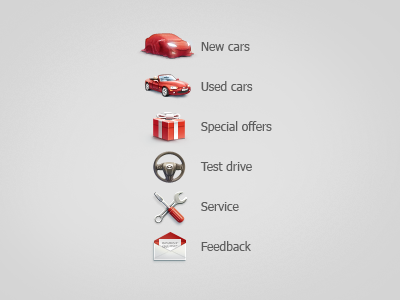 Icons for Mazda dealer