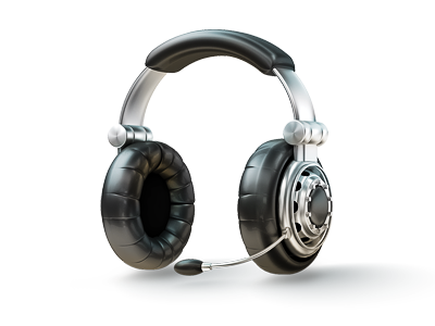 Headset Icon 3d Illustration