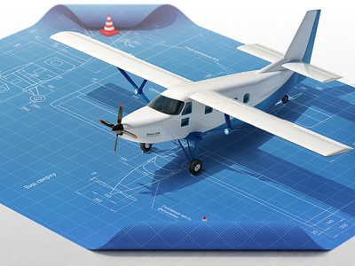 Plane blueprint Illustration 3d visualization infographic 3d aircraft blueprint illustration infographic infographics plane visualization