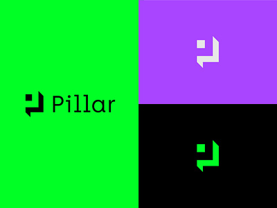 Pillar Logo brand identity branding crypto logo logo design logo designer logomark logotype logotype designer pillar vector wallet wallet app
