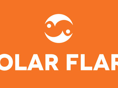 Solar Flare - Yoga Logo novecento wide ying and yang yoga