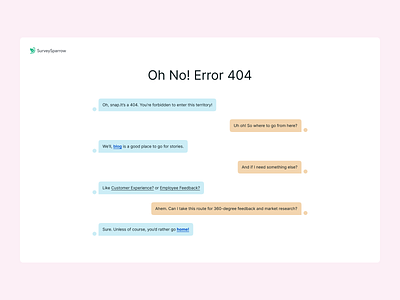 404 error page - SurveySparrow 404 survey surveysparrow ui visual design