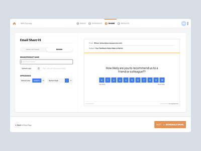 Email Share - SurveySparrow NPS