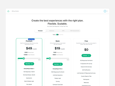 Pricing Page - SurveySparrow