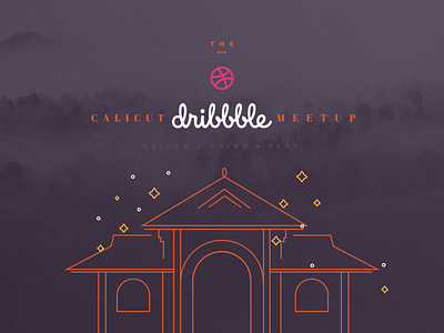 Calicut Dribbble Meetup calicut cyberpark illustration kozhikode meetup uidesign ux