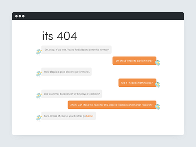 404 Error Page SurveySparrow 404 404 error chat conversation error page survey surveys ui ux