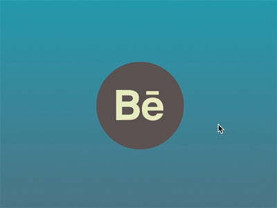 Behance icon mouseover (recorded) behance icon logo mouseover web