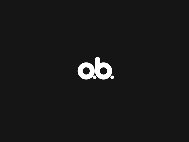 o.b.do logo animation logo smooth typography