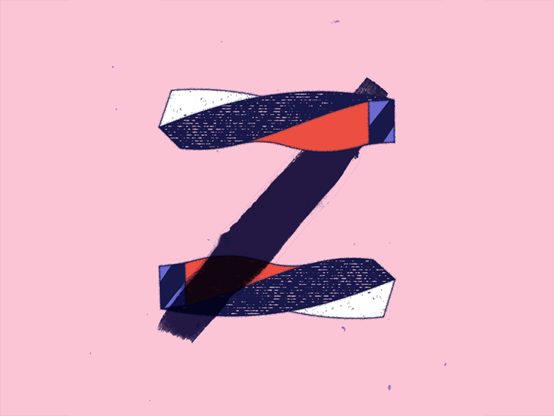 Z for 36daysoftype 36daysoftype letter pink z