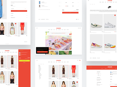 Chaos Concept Store — All pages clothes colors design product real shoes simple site ui ux website