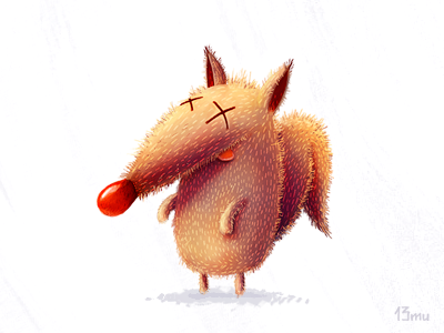 Monday fox 13mu animal fox illustration monday