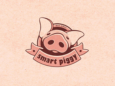 Smart Piggy 13mu logo pig piggy pink smart