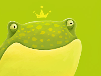 Frog (WIP) crown frog fun illustration wip