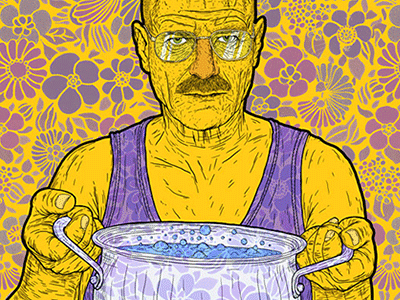 Breaking Bad (5 season) :) 13mu black comedy breaking bad bryan cranston crime thriller glasses illustration movie serial drama