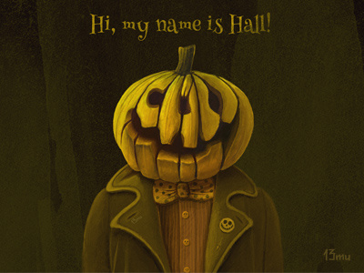 Hi, my name is Hall! (UPD) 13mu halloween hipster pumpkin smile