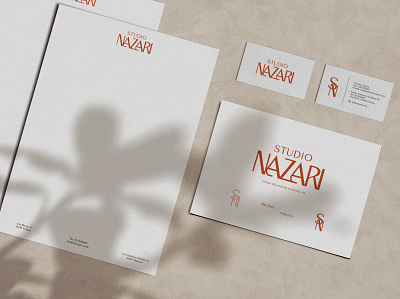 Brand Identity x Studio Nazari adobe illustrator adobe photoshop agency identity art direction brand identity branding branding concept business cards custom stationary design graphic design letterhead logo logotype stationary