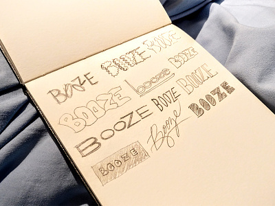 Booze Logo Sketch booze exercise graphic design homework logo practice sketch