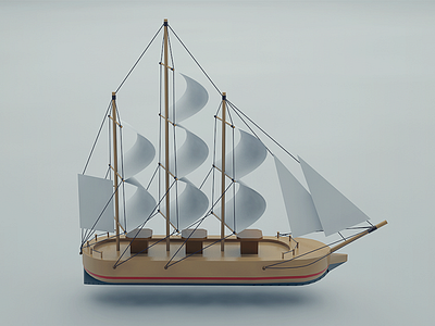 Sailboat for C4D