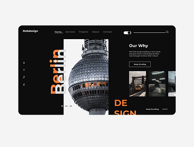 Berlin: landing page app art branding clean design illustration minimal typography ui ux web website