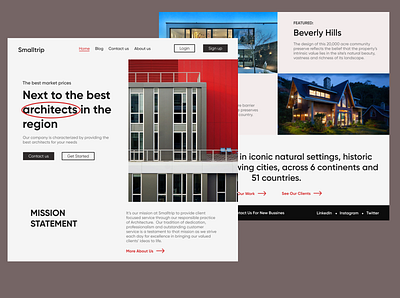 Architecture website app branding design logo minimal typography ui ux web website