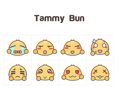 Tammybun-Emoticon ui、emoticon、yellow、fun