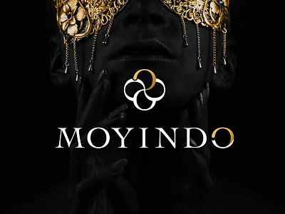 Moyindo - Logo design art direction black brand branding clothing design fashion gold golden graphic design logo logo design monogram noir