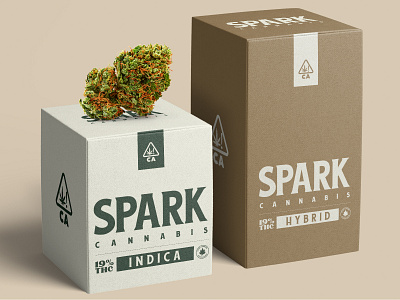 Spark Cannabis brand identity branding branding design cannabis cannabis branding cannabis design cannabis logo cannabis packaging color design font graphic design logo packaging type