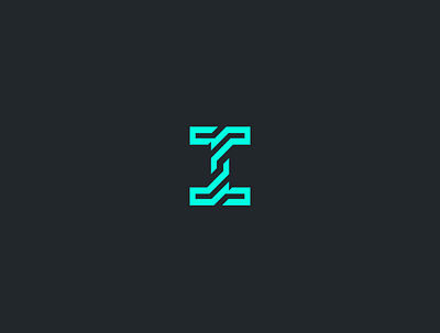 Monogram brand identity branding design design flat font graphic design icon letter icon lines logo tech tech logo vector