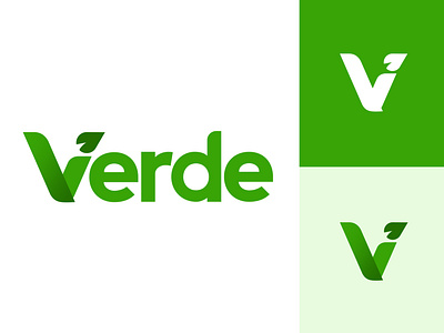 Verde Brand Identity brand identity branding design design eco font graphic design green leaf leaf logo leaf monogram letter v logo logo type