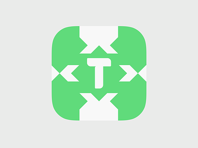T Icon clean flat icon ios iphone minimal