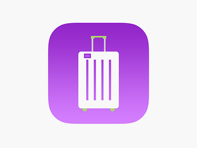 Suitcase Icon clean flat icon ios iphone minimal