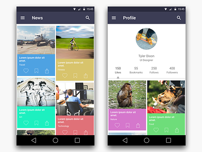News App Android android clean material design minimal neat