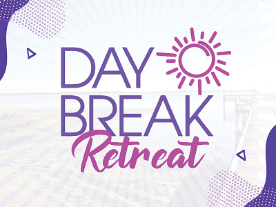 Daybreak Retreat branding design flat graphic design logo vector website